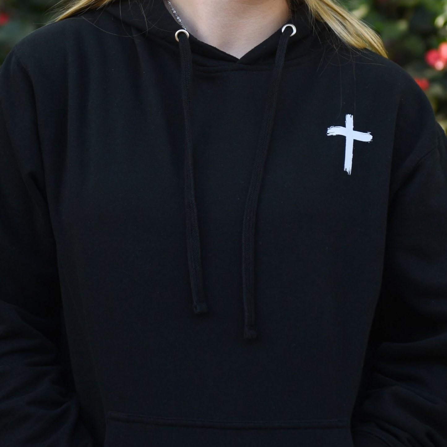 Minimalist Cross Hoodie